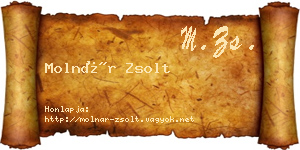 Molnár Zsolt névjegykártya